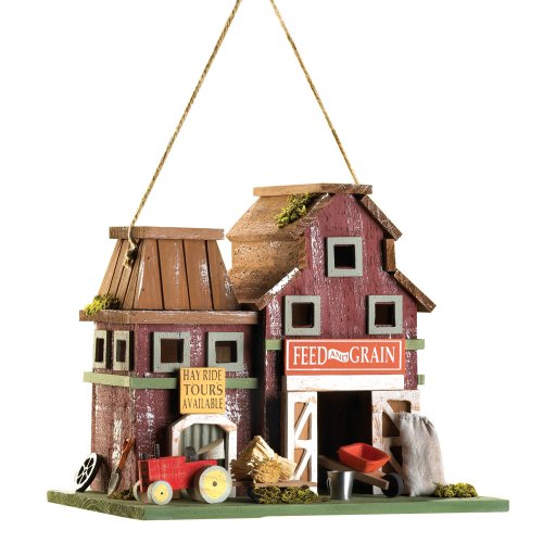 10014257 Farmstead Wood Barnyard Birdhouse