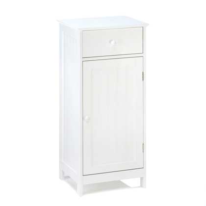10015129 White Home Storage Cabinet