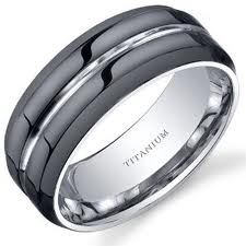 Titanium Modern Style Mens Ring