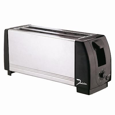 D2004 Stainless Steel 4-slice Toaster, Black