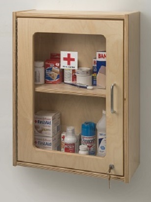 Wb1425 Lockable Medicine & First Aid Wall Cabinet