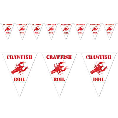 UPC 034689050544 product image for Beistle 54435 Crawfish Boil Pennant Banner- Pack Of 12 | upcitemdb.com