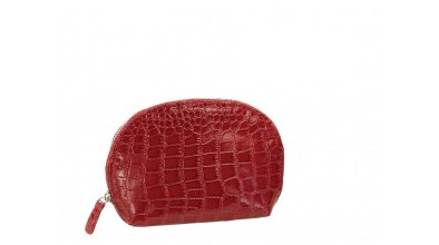 Cosrmc Cosmetic Bag - Red Mock Croc Pack Of 2