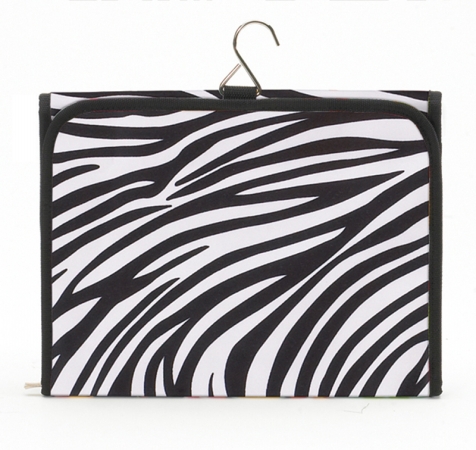 Hcbzep Hanging Cosmetic Bag - Zebra / Fuchsia Pack Of 2