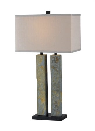 21039sl Barre Table Lamp - Green Slate - La13