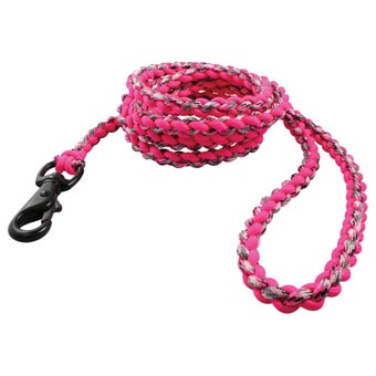 Large Survival Dog Lead 6 Ft. - Camo & Pink