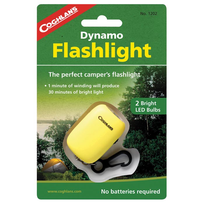 Dynamo Flashlight With Key Ring Clip