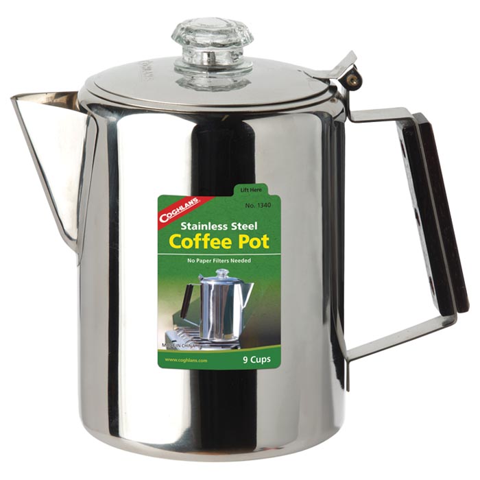 Stainless Steel Coffee Pot - 9 Cup