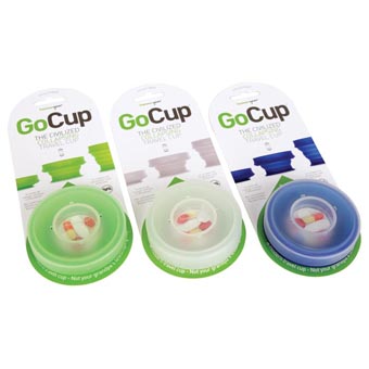 Gocup Collapsing Travel Cup, 8 Oz. - Clear, Large
