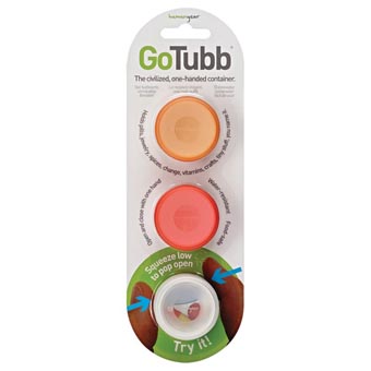 Small Gotubb, Clear, Orange & Red - 3 Pack