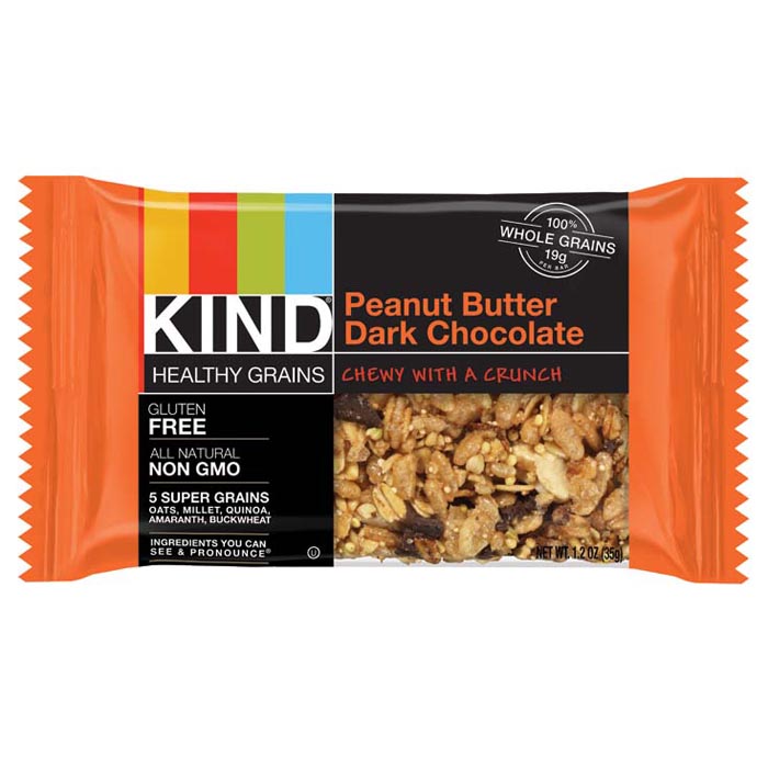 Granola Peanut Butter Dark Chocolate Bar - Pack Of 12