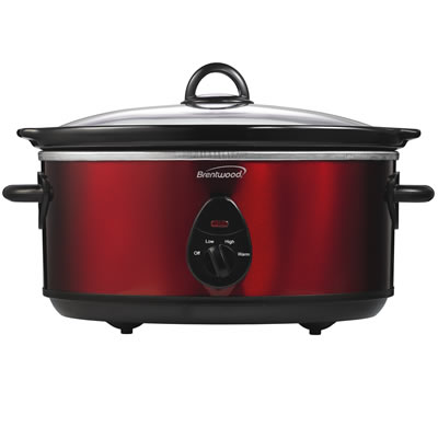 Sc-150r Red 6.5 Qt Slow Cooker, Red