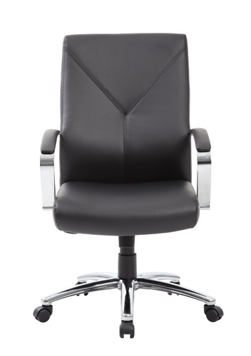 B10101-bk Leatherplus Executive Chair - Black