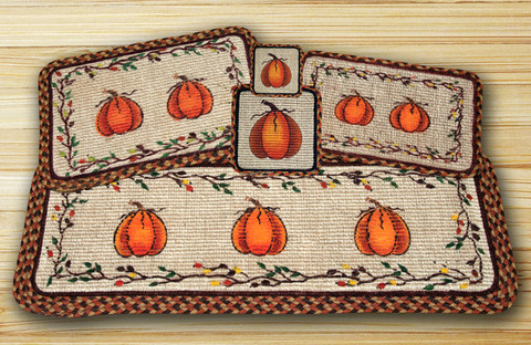 Wicker Weave Trivet, Harvest Pumpkin,