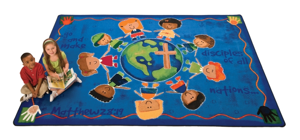92017 Great Commission Childrens Rug, 8 Ft. X 12ft.
