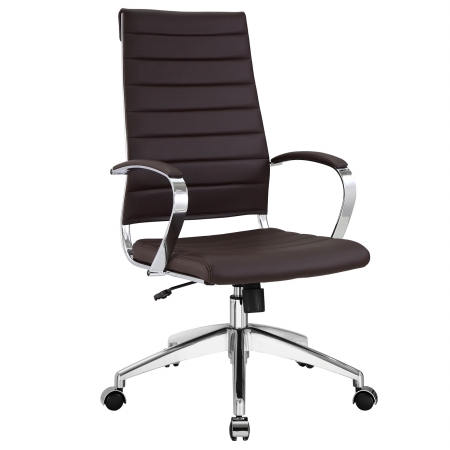 Eei-272-brn Jive Highback Office Chair, Brown