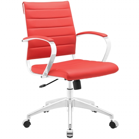 Eei-273-red Jive Mid Back Office Chair, Red