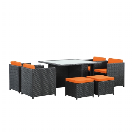 East End Imports Summon 9 Piece Outdoor Patio Sunbrella Dining Imports Summon 9 Piece Outdoor Patio