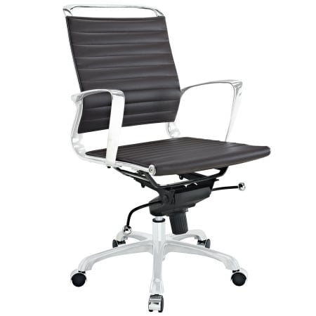 Eei-1026-brn Tempo Mid Back Office Chair, Brown