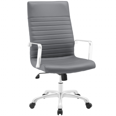 Eei-1061-gry Finesse Highback Office Chair, Gray