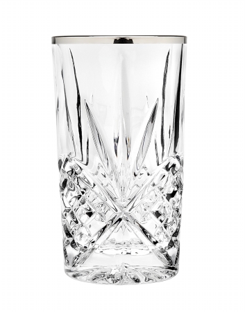 Dublin Highball Glass - Platinum, Set Of 4