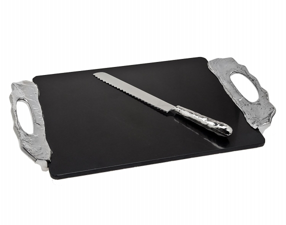 8330 Lava Marble Board With Knife