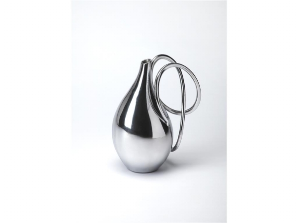 3594016 14 In. Polished Aluminum Vase