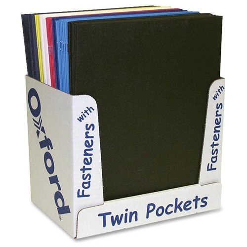57750 Twin Pocket Folder with Fasteners, Pack of 50