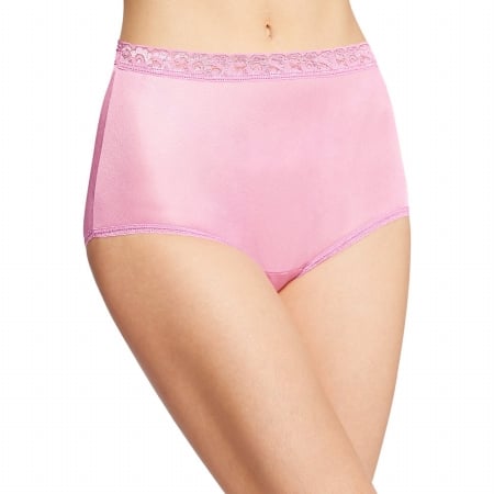Assorted Womens Nylon Brief Panties 6-Pack - Size 7