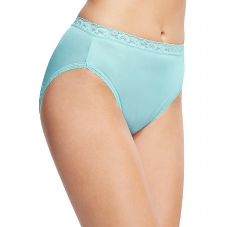 Assorted Womens Nylon Hi-Cut Panties 6-Pack - Size 6