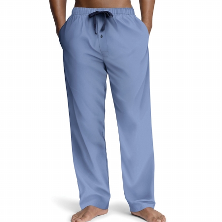 UPC 884514572426 product image for Medium Blue Mens Logo Woven Plaid Pants - Size 2XL | upcitemdb.com