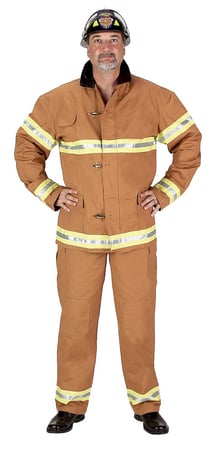 Aeromax Ft-adult-lrg Adult Firefighter Suit Size Adult Large Tan