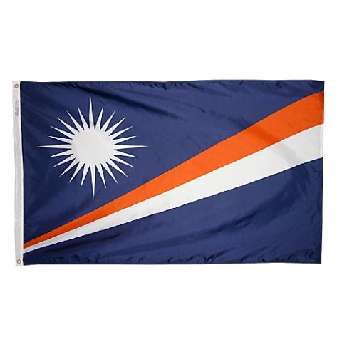 195522 4 X 6 Ft. Nylon - Glo Marshall Islands Flag