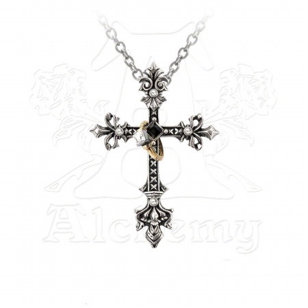P705 Maryam Theotokos Ring Cross Pendant