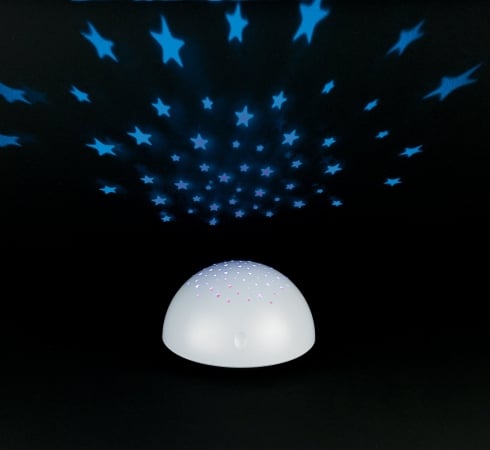 Battery Operated Star Projector - White