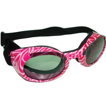 Ils Medium Pink Zebra Frame - Smoke Lens