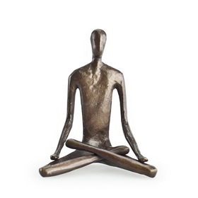 . Zd5793s Yoga Lotus Bonze Sculpture