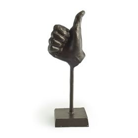 . Zi12155 Thumbs Up Metal Sculpture