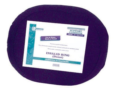 Essential Medical Supply N8008-n Molded Donut With Cover Navy - 18 In.