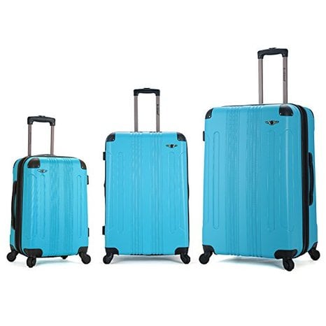 F190-turquoise Luggage Set - Turquoise 3 Pieces