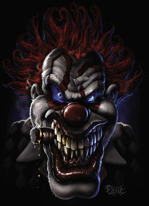 1990-12x18-cl Scary Clown Poster