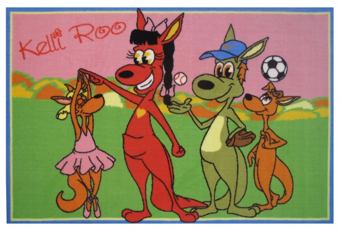 LA Rug Fun Rugs KR-02 1929 Fun Rugs Kelli Roo Dancing Area Rug - Multi-Color