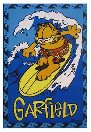 La Rug, Fun Rugs Gf-31 3958 Garfield Surfing Multi-color Rug