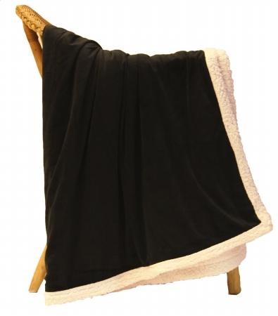 35_dc_20321 Country Lambswool Throw - Black