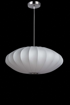 Lm10905-30 Oval Cocoon Ceiling Pendant White