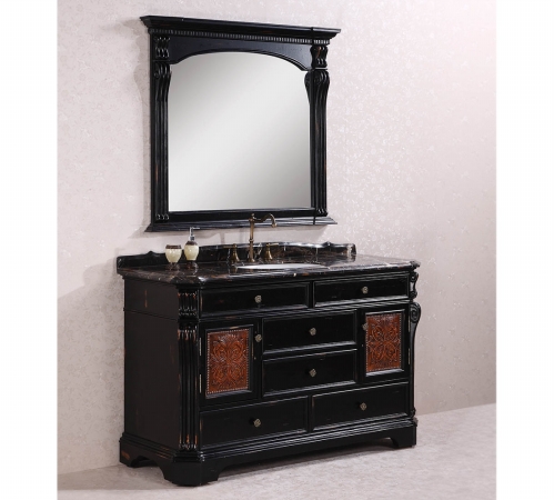 Wh3860 Solid Wood Sink Vanity With Granite Top - No Faucet & Backspash Included