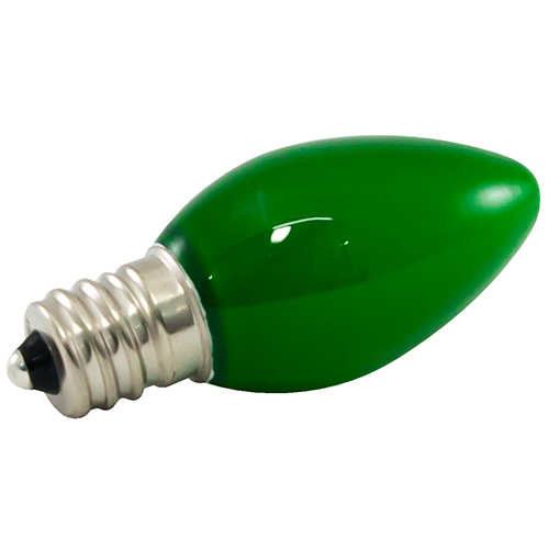 Pc7f-e12-gr Profesional C7 Led Decorative Lamps - Frosted Green Glass
