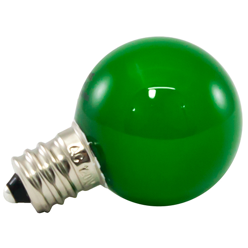 Pg30f-e12-gr Premium Grade Led Lamp Small Globe, Candelabra Base, Frosted Green Glass