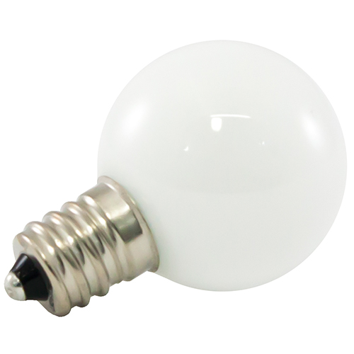 Pg30f-e12-ww Premium Grade Led Lamp Small Globe, Candelabra Base, Frosted Warm White Glass