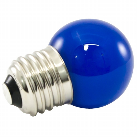 Pg40f-e26-bl Premium Grade Led Lamp Intermediate Globe, Frosted Blue Glass